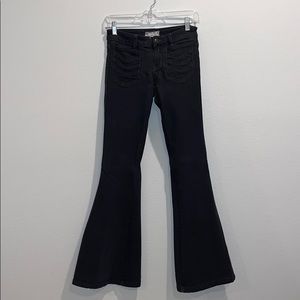Free People Black Flare Jeans